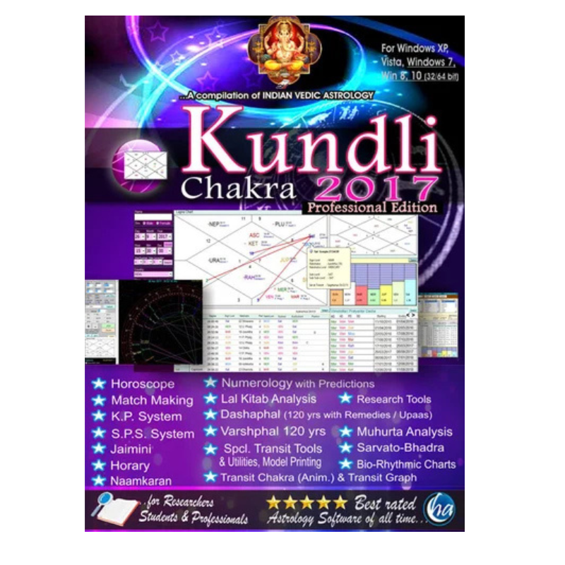 Kundali Chakra 2017 Professional Eddition (Horizonaarc) 